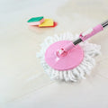 360° Spin Mop – Stainless Steel & Microfiber | Velvet Wipe